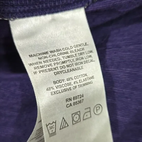 Columbia Women Fold Down Waist Purple Heather Skirt A-line Sportswear Activewear - Picture 5 of 7